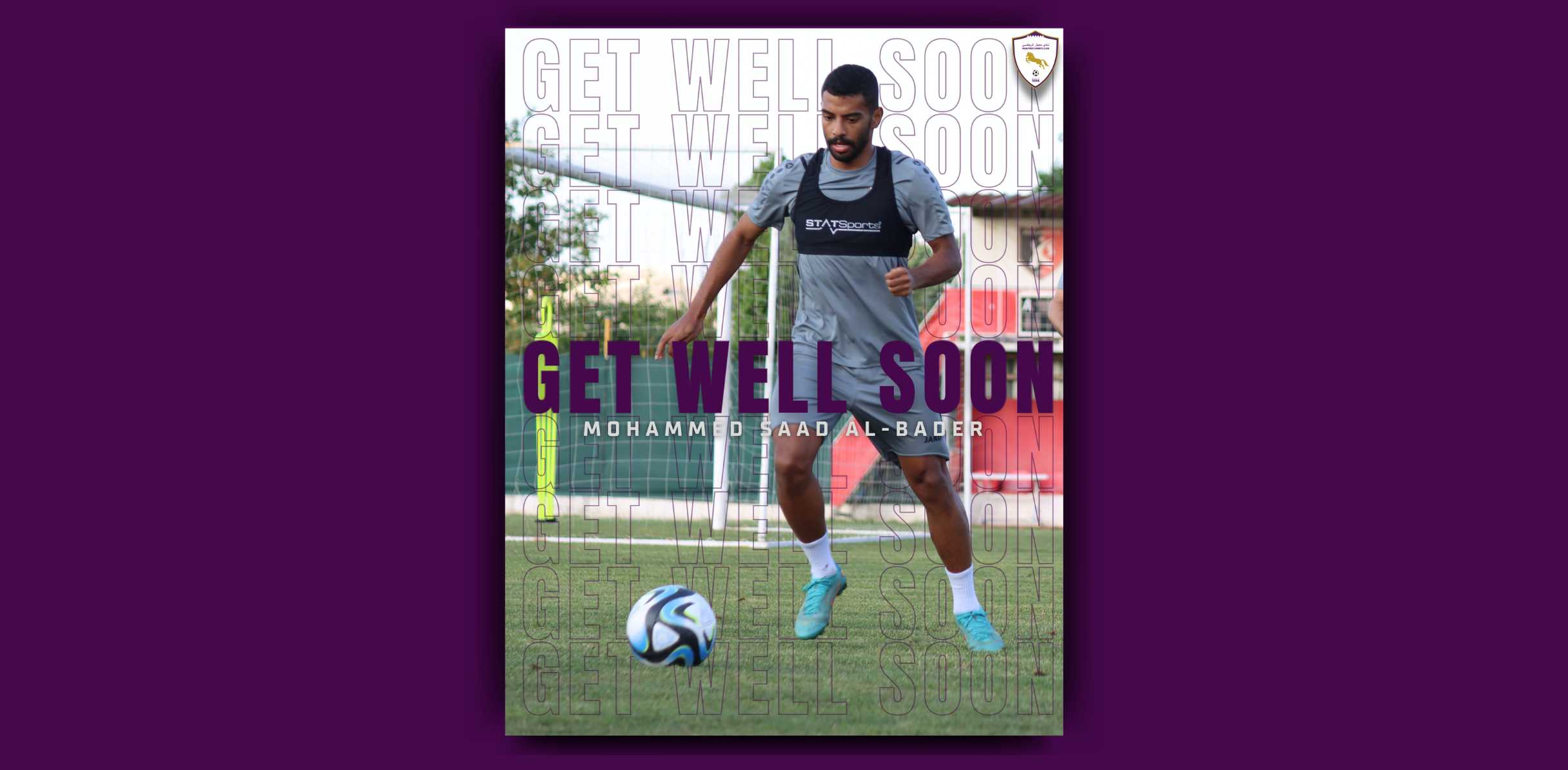 Our player, Mohamed Saad Al-Badr, was injured at the shoulder level